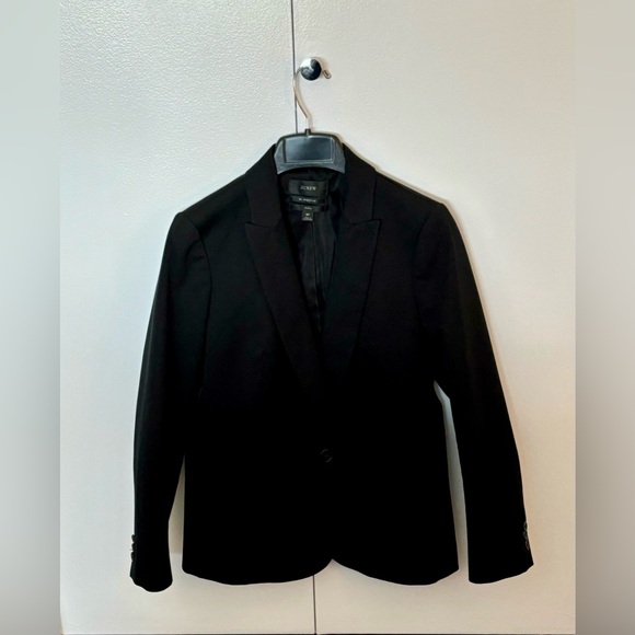 Parks black blazer in bi-stretch cotton - Picture 4 of 4
